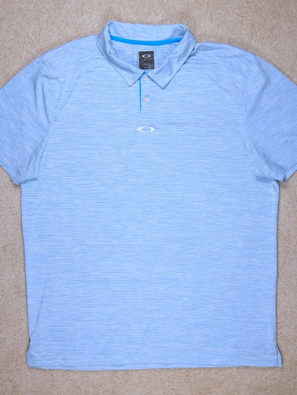 Oakley Hydrolix Polo Shirt Men's L/XL Atomic Blue Performance Golf Athletic